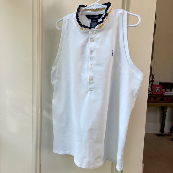 Ralph Lauren Girls Ruffle Collar Tank - Picture 3 of 5